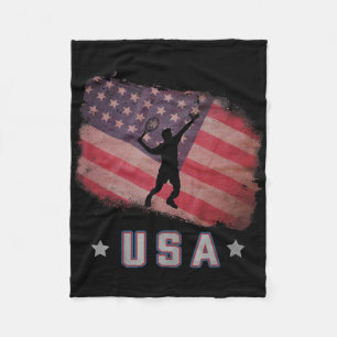 US-amerikanische Flagge Badminton Team US Flagge Fleecedecke