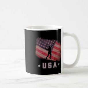 US-amerikanische Flagge Badminton Team US Flagge Kaffeetasse