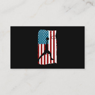 US-amerikanische Flagge Basketball Patriotischer A Visitenkarte