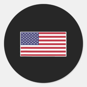 US-amerikanische Flagge Cool Patriotische US-Flagg Runder Aufkleber