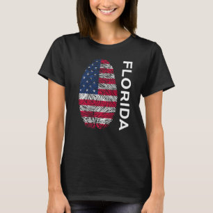 US-amerikanische Flagge DNA Fingerprint Staat von T-Shirt