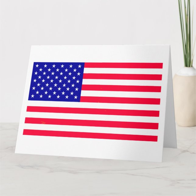 US-amerikanische Flagge Faltkarte Karte (Vorderseite)