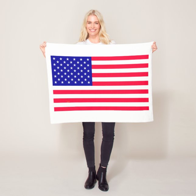 US-amerikanische Flagge Fleece Blankes (Beispiel)