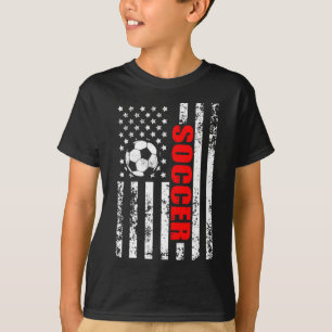US-amerikanische Flagge Fußball Patriotic Soccer T-Shirt