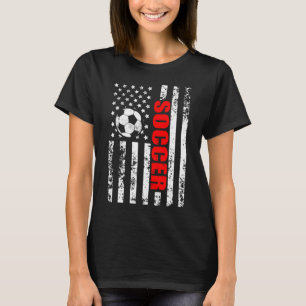 US-amerikanische Flagge Fußball Patriotic Soccer T-Shirt