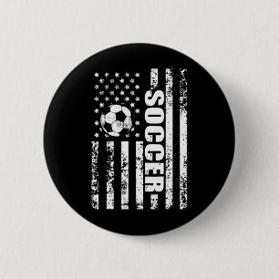 Us Amerikanische Flagge Fußball Patriotischer Fußb Button
