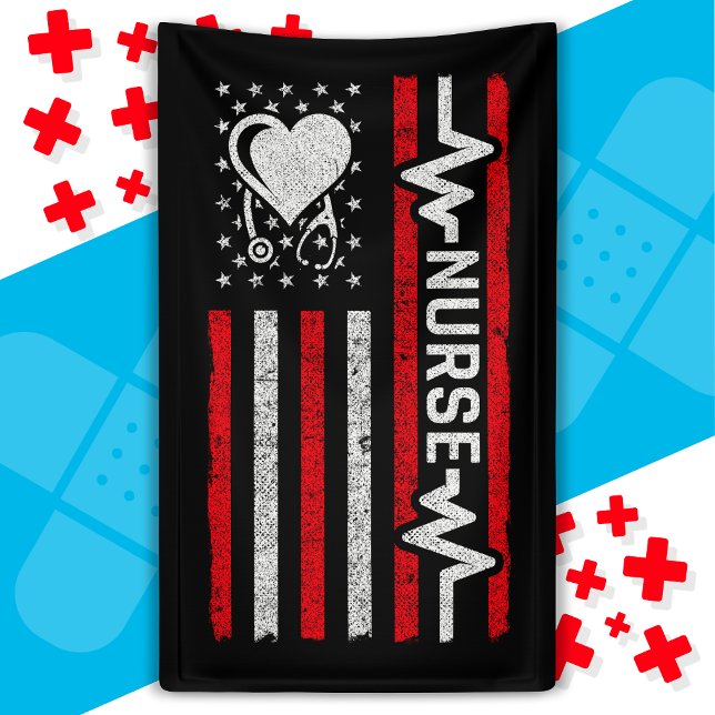 US-amerikanische Flagge Hero Herzkrankenaufwertung Banner (Von Creator hochgeladen)
