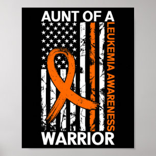 US-amerikanische Flagge Leukämie Aufklärungsmonat  Poster
