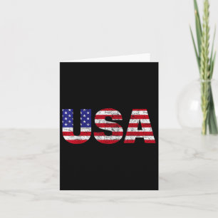 US-amerikanische Flagge - Nationale Patriotische U Karte