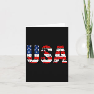 US-amerikanische Flagge - Nationale Patriotische U Karte