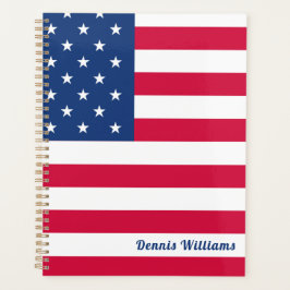 US/amerikanische Flagge | PERSONALISIERT Planer