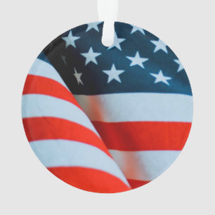 US-amerikanische Flagge Rot Weiß und Blau Ornament