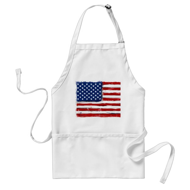 US-amerikanische Flagge Schürze Memorial Day Pickn (Vorne)