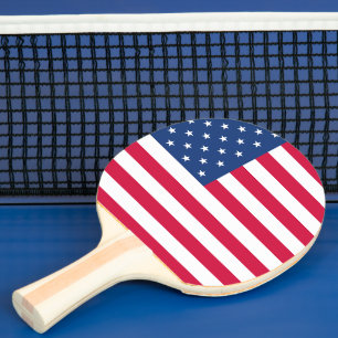 US/amerikanische Flagge Tischtennis Schläger