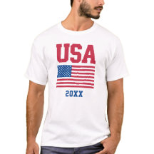 US-amerikanische Flagge und Datum