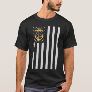 US-amerikanische Flagge US-Marine Veteranen T-Shir T-Shirt