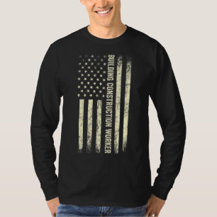 US-amerikanische Flaggen arbeiten stolz an amerika T-Shirt