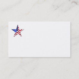 US-amerikanische Flaggen-Star-Visitenkarten Visitenkarte