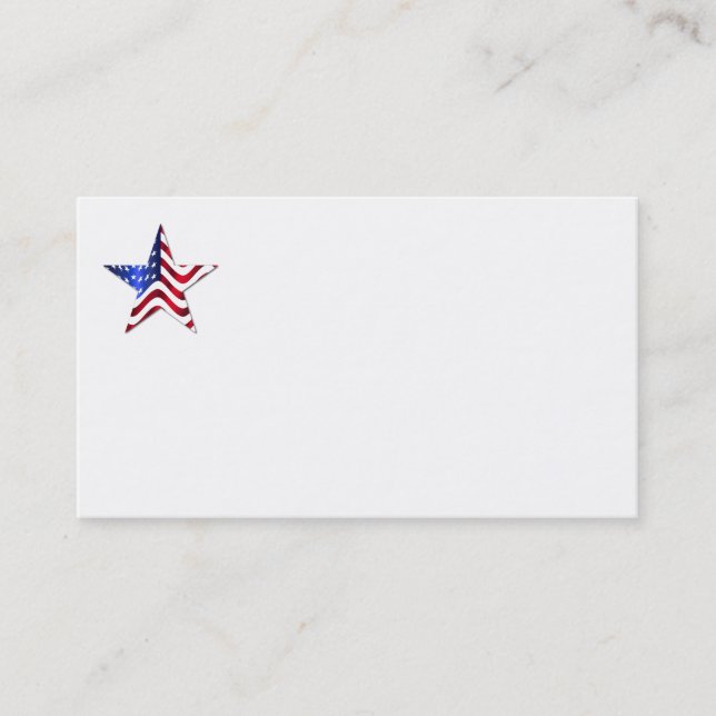 US-amerikanische Flaggen-Star-Visitenkarten Visitenkarte (Vorderseite)