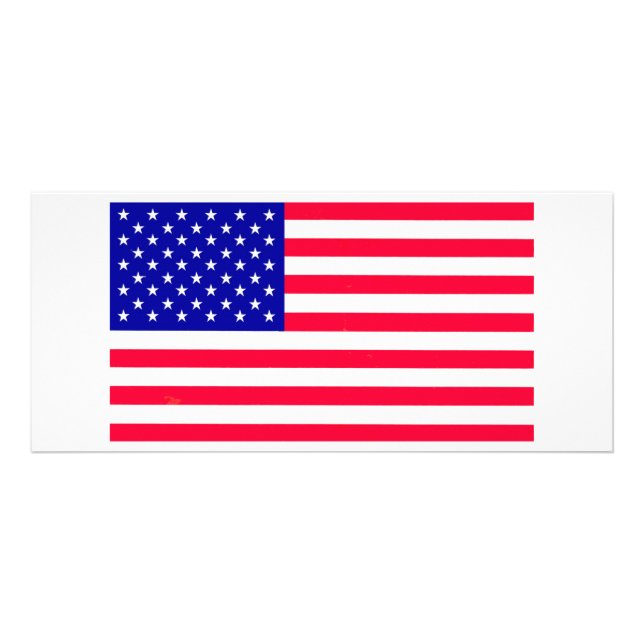 US-amerikanische Flaggenkarte Werbekarte (Vorne)