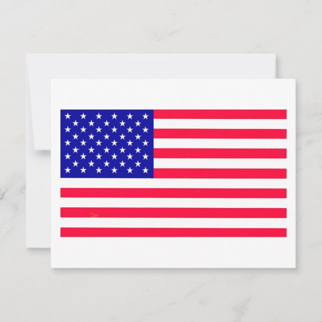US-amerikanische Flaggenstaaten-Mitteilungskarten Mitteilungskarte (Vorderseite)