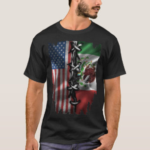 US-amerikanische mexikanische Flagge T-Shirt