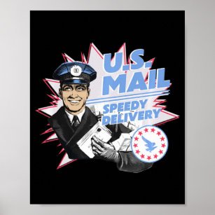 US-amerikanische Postzustellung Poster