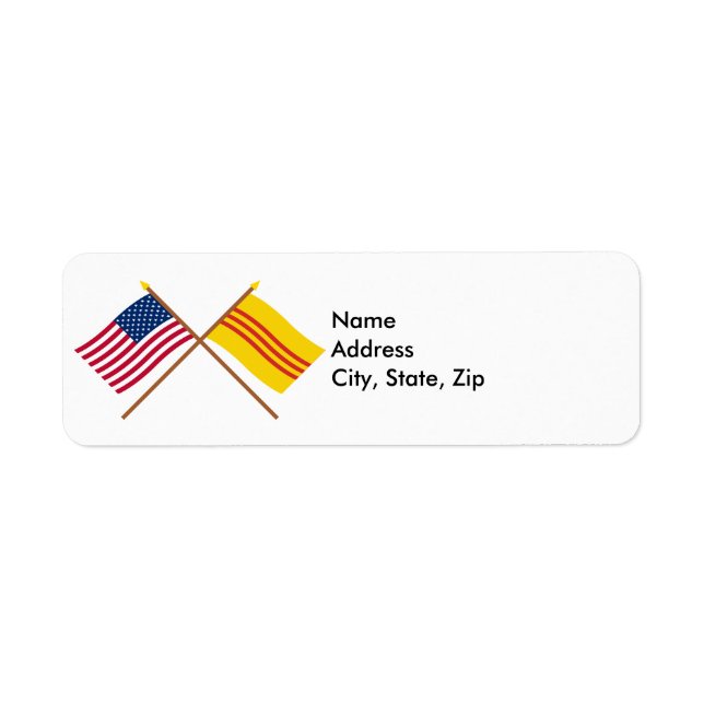 US-amerikanische und südvietnamesische Grenzflagge (Vorne)