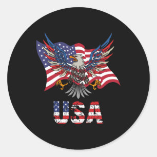 US-amerikanische USA 4. Runder Aufkleber