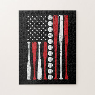 US-amerikanische Vintage-Baseballflagge zum 4. Jul