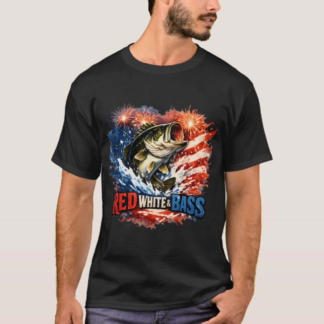 US-amerikanischer Angelköder T-Shirt (Vorderseite)