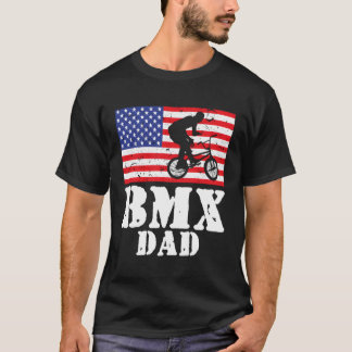 US-amerikanischer Flag BMX Vater Männer geben Gesc T-Shirt