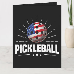 US-amerikanischer Flagge-Pickleball-Spieler Dankeskarte