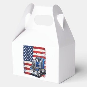 US-amerikanischer Flagge Sattelzugfahrer Geschenkschachtel
