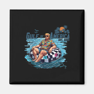 US-amerikanischer Golf seit 2025 Funny Trump Shirt Magnet