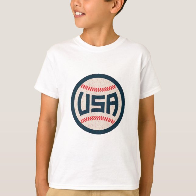 US-amerikanisches Baseballteam T-Shirt (Vorderseite)