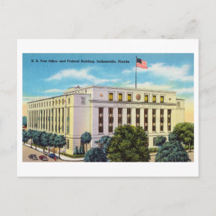 US-amerikanisches Bundesgebäude in Jacksonville, F Postkarte