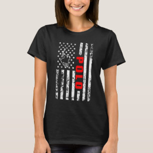 US-amerikanisches Flaggen-Sport-Patriotismus-Polo T-Shirt