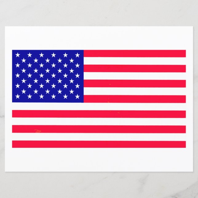 US-amerikanisches Flaggenblatt (Vorderseite)