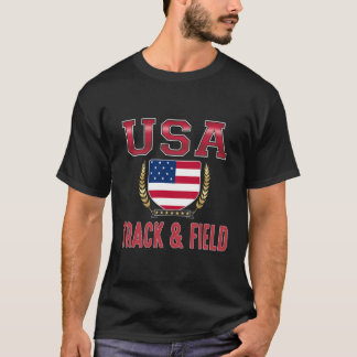 US-amerikanisches Gleisfeld T-Shirt