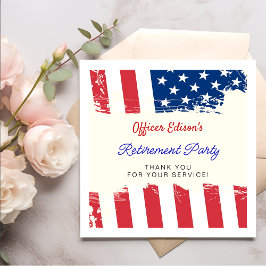 US-amerikanisches Party für das militärische Ruhes Serviette