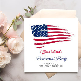 US-amerikanisches Party für das militärische Ruhes Serviette