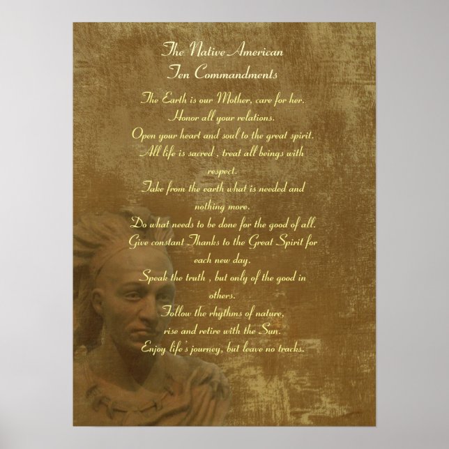 US-amerikanisches Zehn-Gebote-Poster Poster (Vorne)