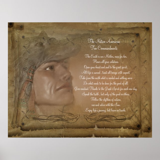 US-amerikanisches Zehn-Gebote-Poster Poster (Vorne)