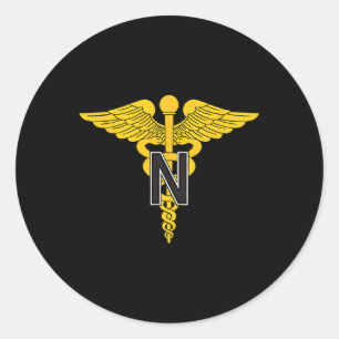 US Army Nurse Corps Runder Aufkleber