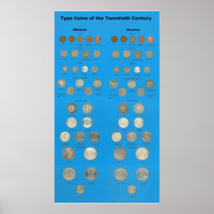 US-Art Münzen Poster