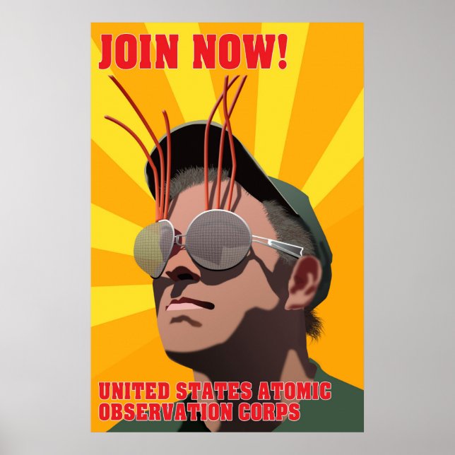 US Atomic Observation Corps Poster (Vorne)