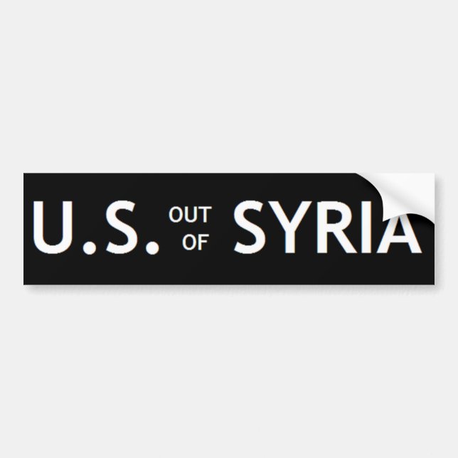 US AUS SYRIEN-Autoaufkleber heraus Autoaufkleber (Vorne)