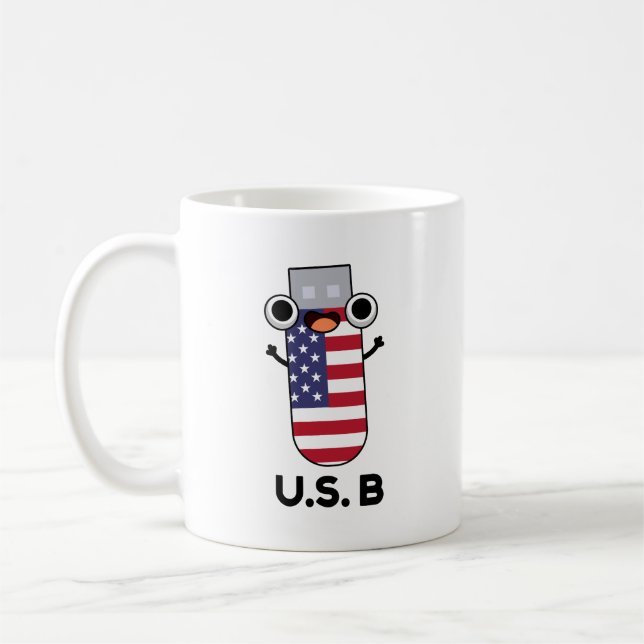 US B Funny United Staaten Pub Kaffeetasse (Links)