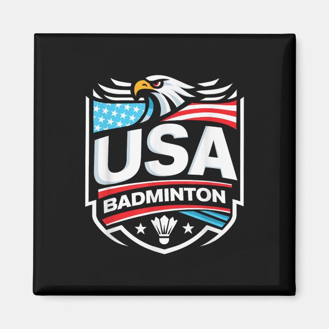 US-Badminton  Magnet (Vorne)
